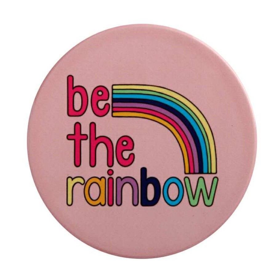 Kitchen & Dining * | Maxwell & Williams Kasey Rainbow Be Kind Ceramic Coaster 10Cm Be The Rainbow