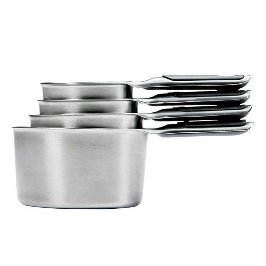 Kitchen & Dining * | Oxo 4-Piece Stainless Steel Measuring Cup Set