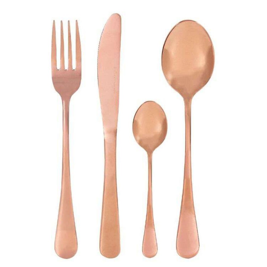 Kitchen & Dining * | Smith & Nobel Lille 24-Piece Cutlery Set Copper