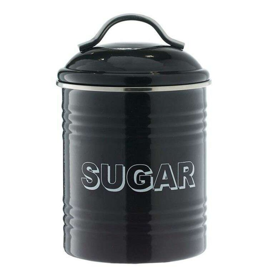 Kitchen & Dining * | Smith & Nobel Retro Sugar Canister Black