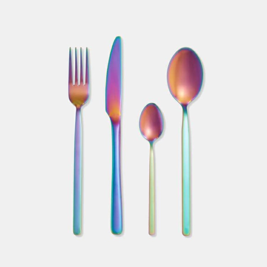 Kitchen & Dining * | Smith & Nobel Arte 24-Piece Cutlery Set Shiny Rainbow