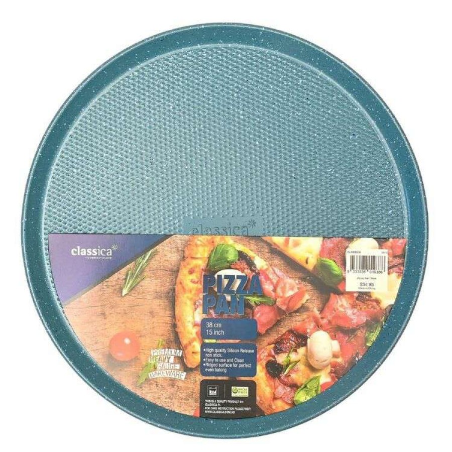 Kitchen & Dining * | Classica Silicon Release Blue Pizza Pan 38Cm