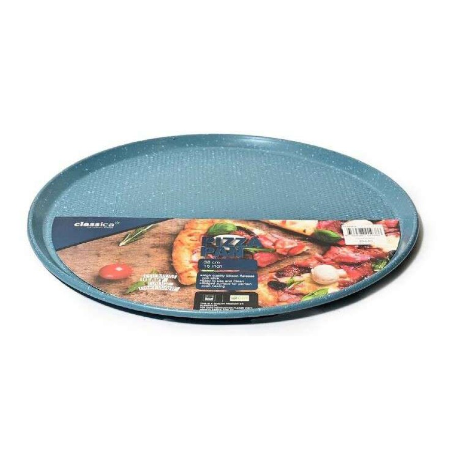 Kitchen & Dining * | Classica Silicon Release Blue Pizza Pan 38Cm