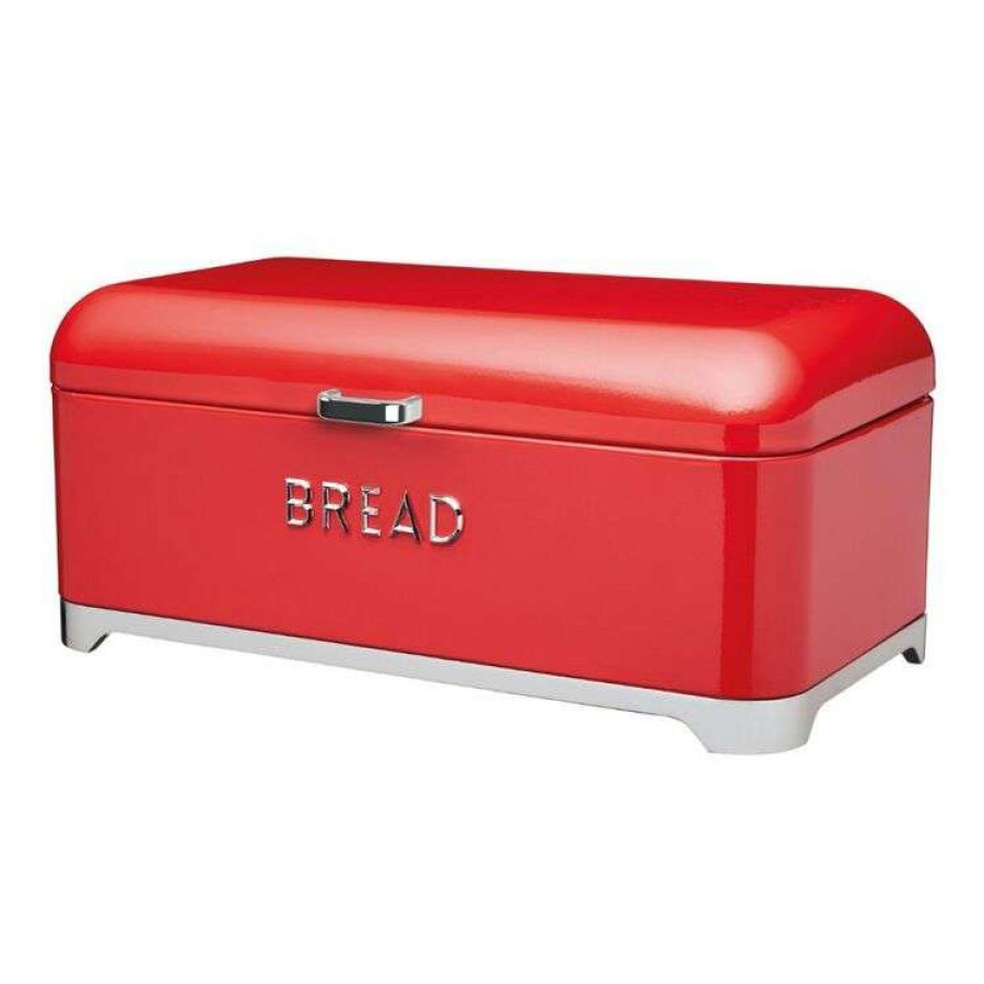 Kitchen & Dining * | Kitchen Craft Kitchencraft Lovello Bread Bin 42X22X19Cm Red