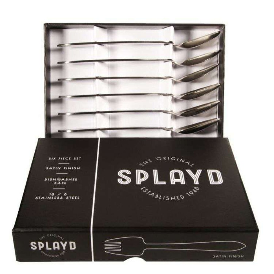 Kitchen & Dining * | Splayds 6-Piece Fork Set Satin