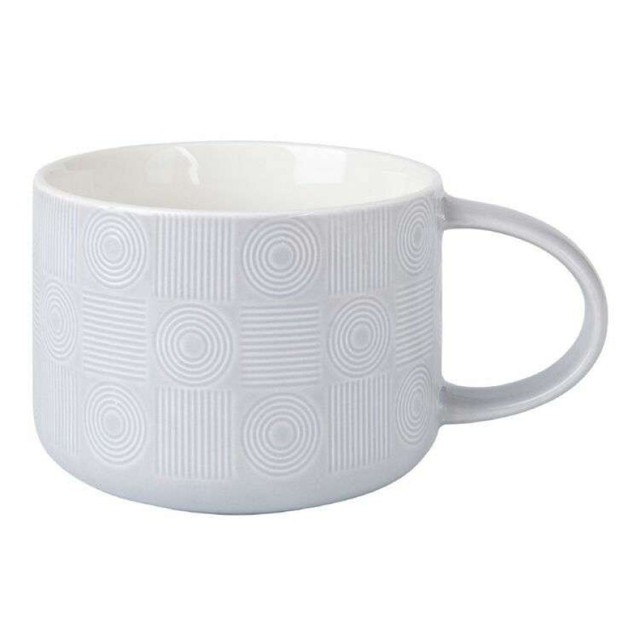 Kitchen & Dining * | Maxwell & Williams Crest 500Ml Jumbo Mug Grey