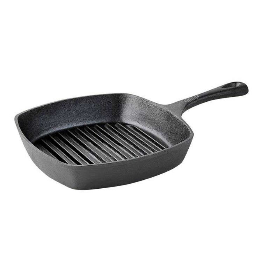 Kitchen & Dining * | Smith & Nobel Raw Cast Iron Square Grill 26Cm