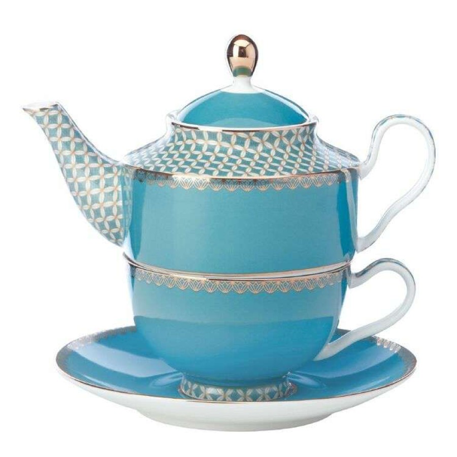 Kitchen & Dining * | Maxwell & Williams Teas & C'S Classic Tea For One With Infuser Aqua 380 Ml