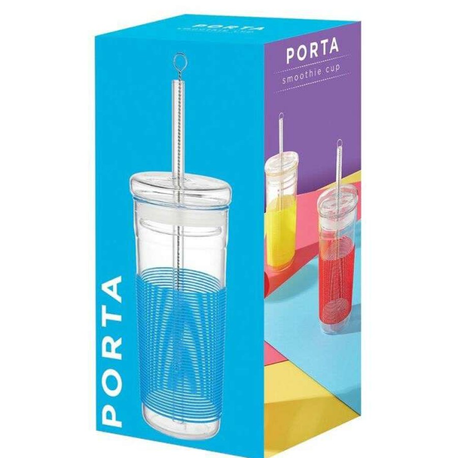 Kitchen & Dining * | Porta Summer Fun Blue Smoothie Cup