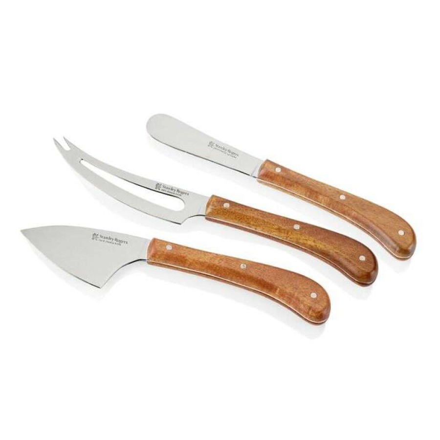 Kitchen & Dining * | Stanley Rogers Pistol Grip Acacia 3-Piece Cheese Set