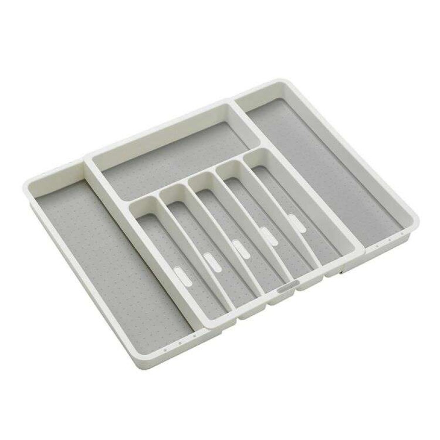 Kitchen & Dining * | Madesmart Expandable Cutlery Tray White