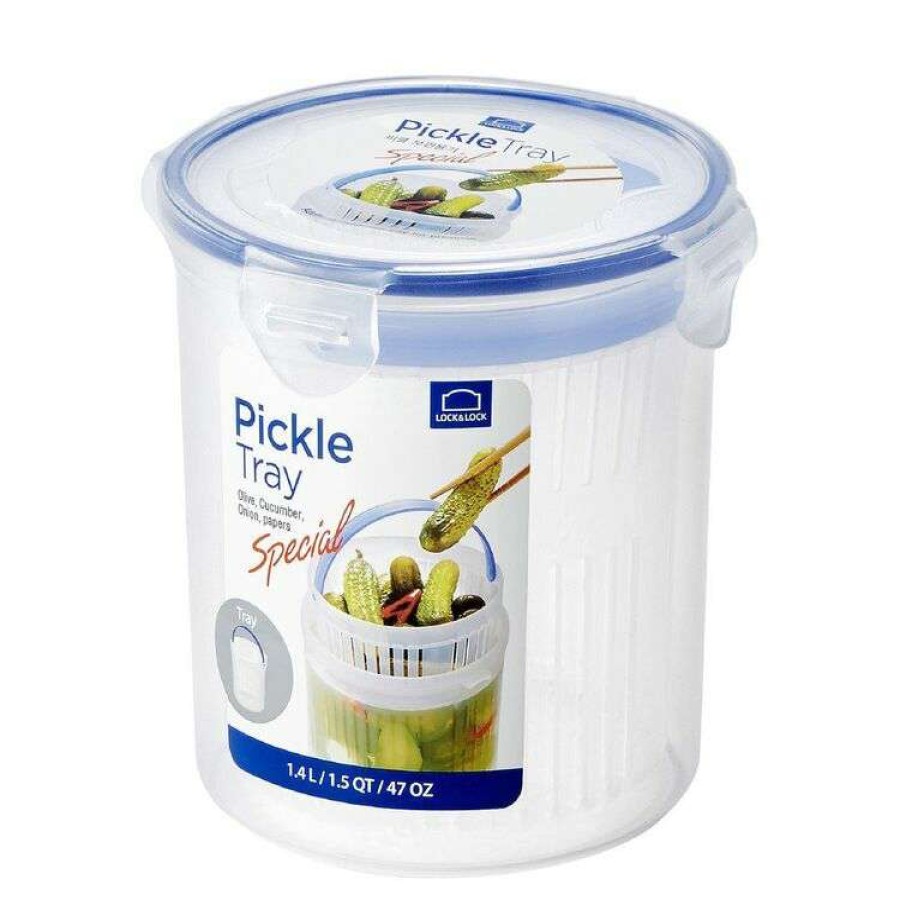 Kitchen & Dining * | Lock & Lock Round Container With Draining Basket 1.4L