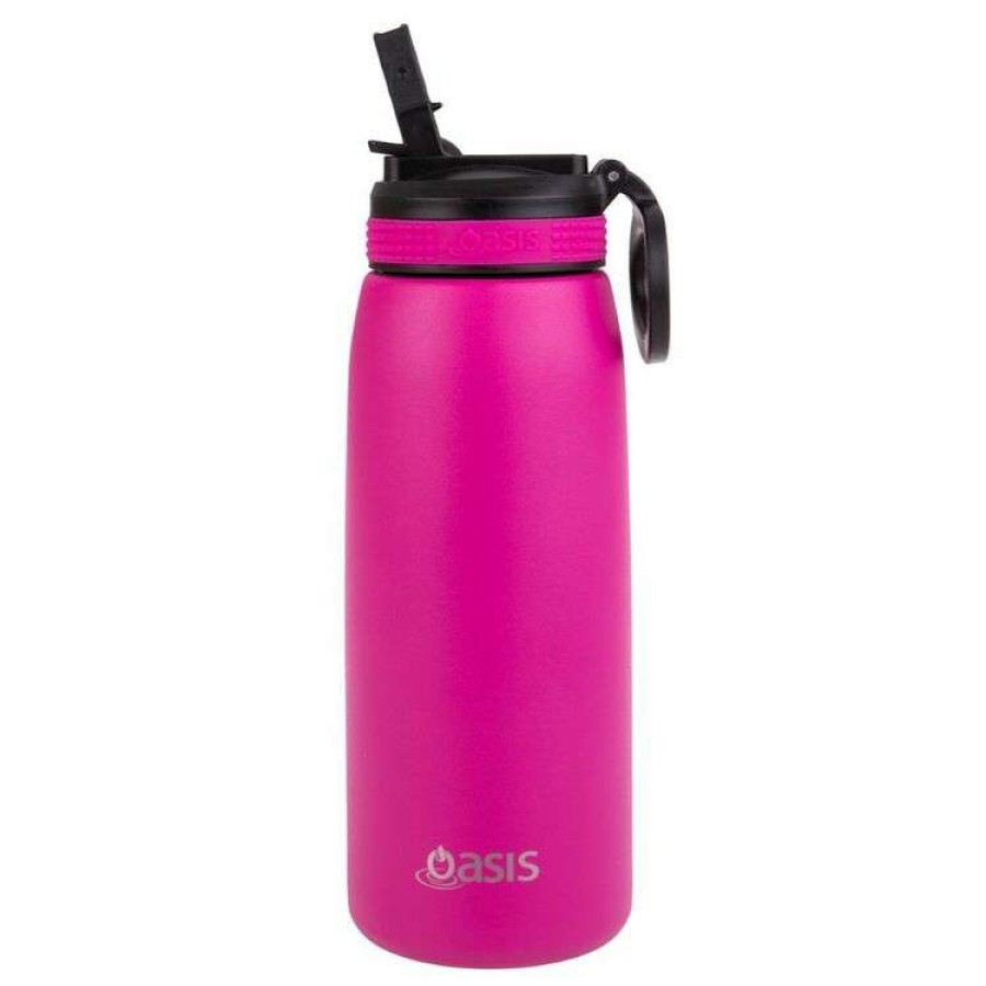 Kitchen & Dining * | Oasis Double Wall Insulated Sports Bottle With Sipper Lid