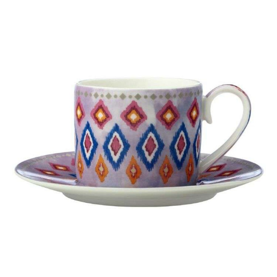 Kitchen & Dining * | Maxwell & Williams Teas & C'S Zanzibar Demi Cup & Saucer 100Ml Set Of 2 Gift Boxed