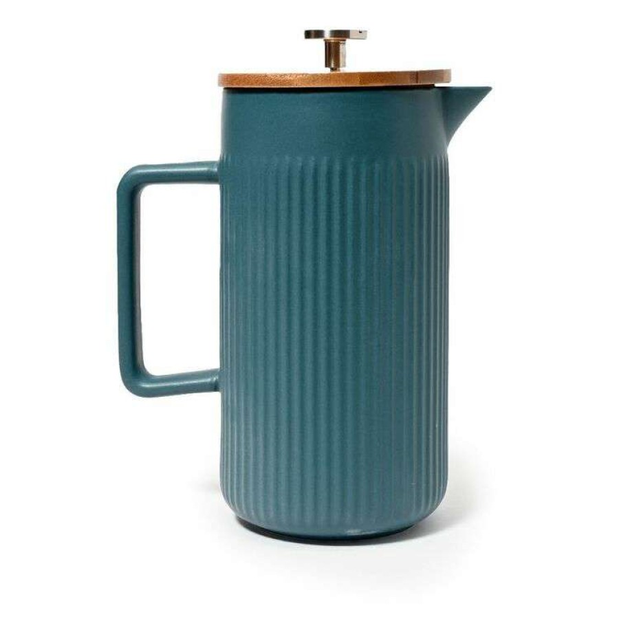 Kitchen & Dining * | Coffee Culture Ceramic French Press 1.25L Blue