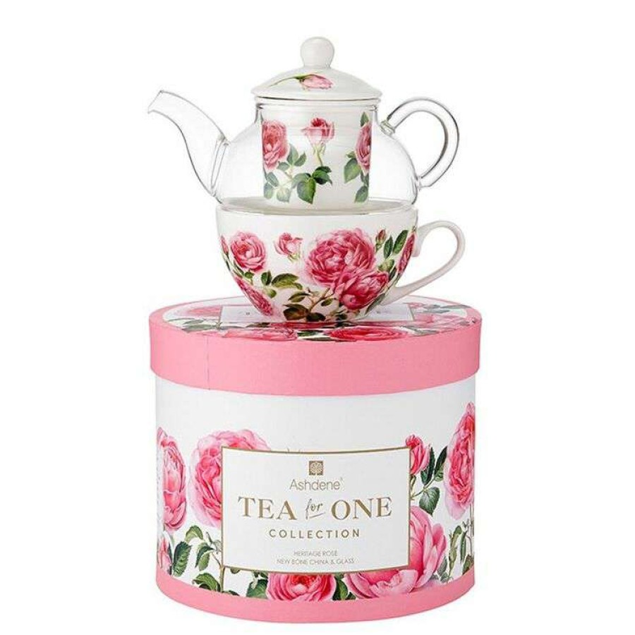 Kitchen & Dining * | Ashdene Heritage Rose Tea For One