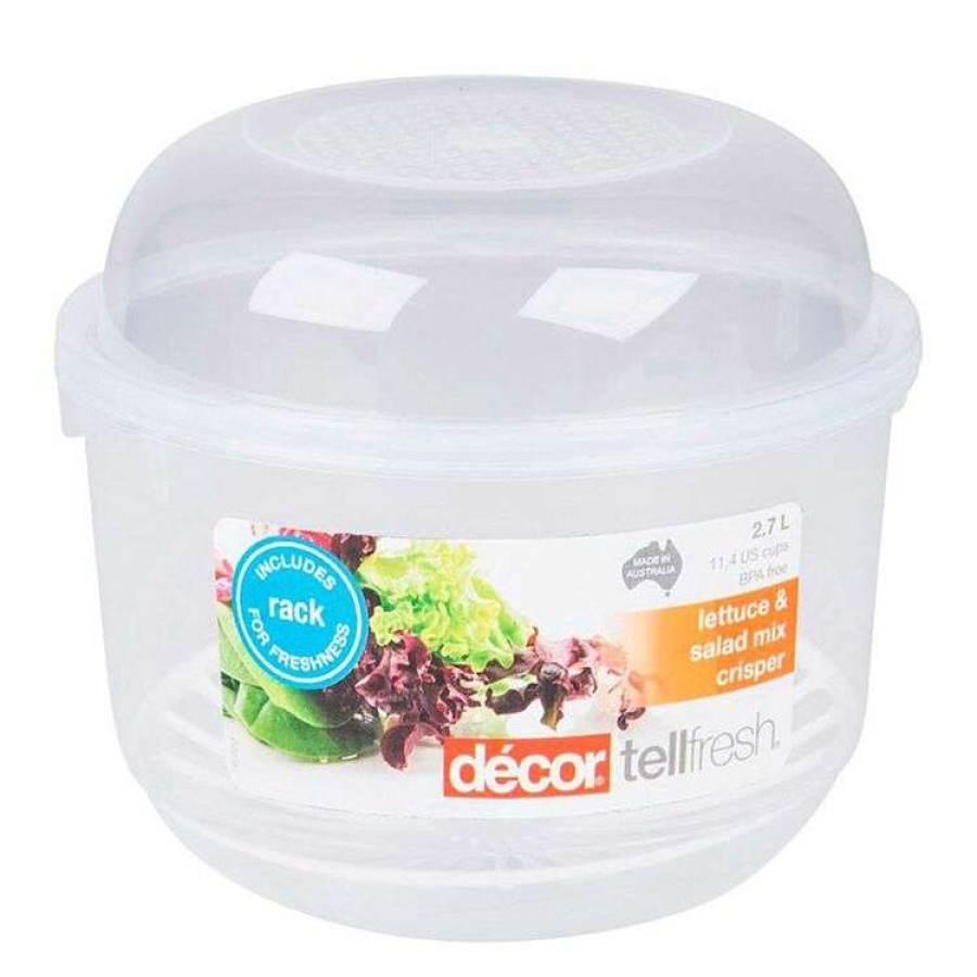 Kitchen & Dining * | Decor Decor Tellfresh Plastic Lettuce Crisper 2.7L