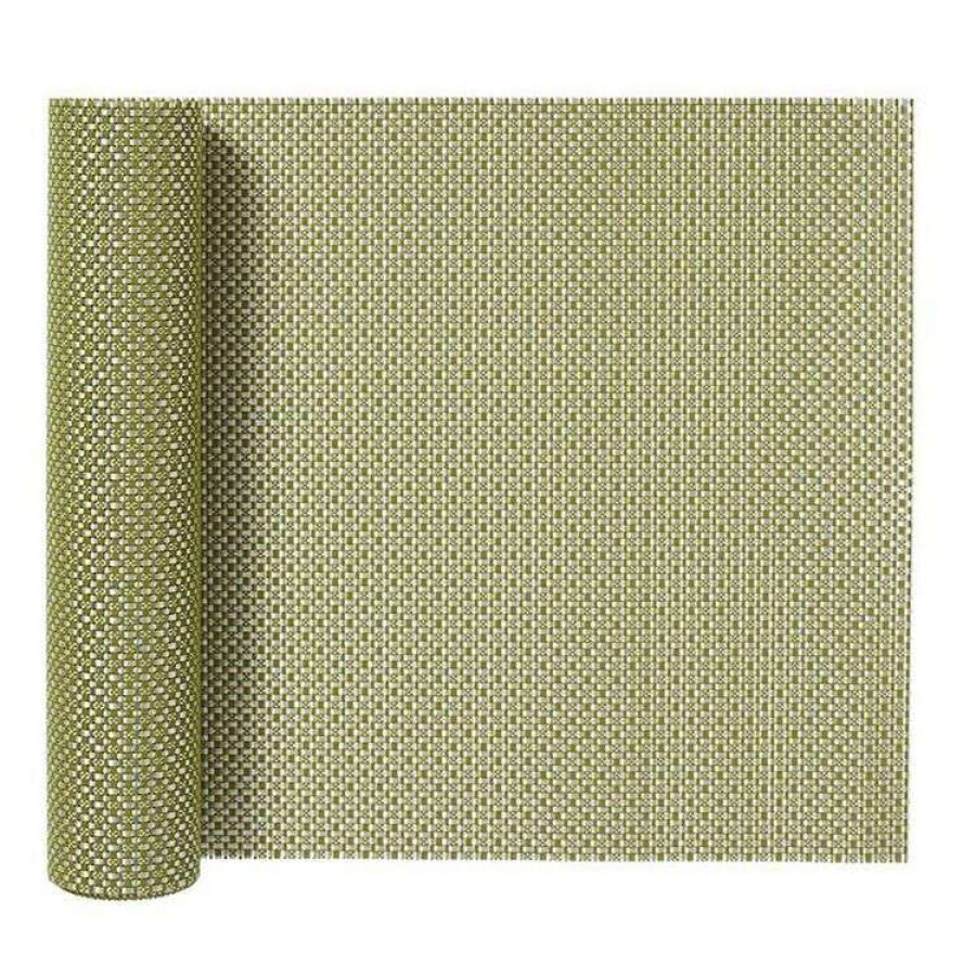 Kitchen & Dining * | Just Home Benjamin Vinyl Runner Taupe