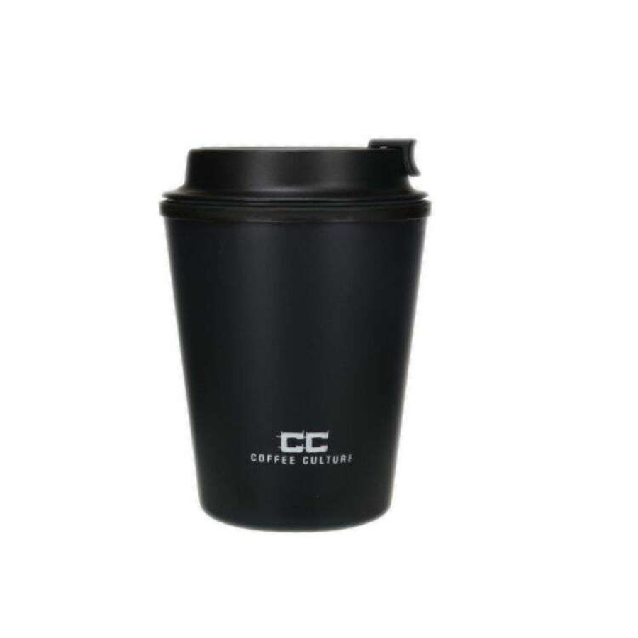 Kitchen & Dining * | Coffee Culture Travel Cup Double Wall 350Ml Black