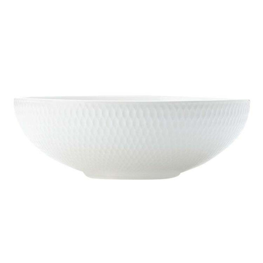 Kitchen & Dining * | Maxwell & Williams White Basics Diamonds Coupe Bowl 18.5Cm