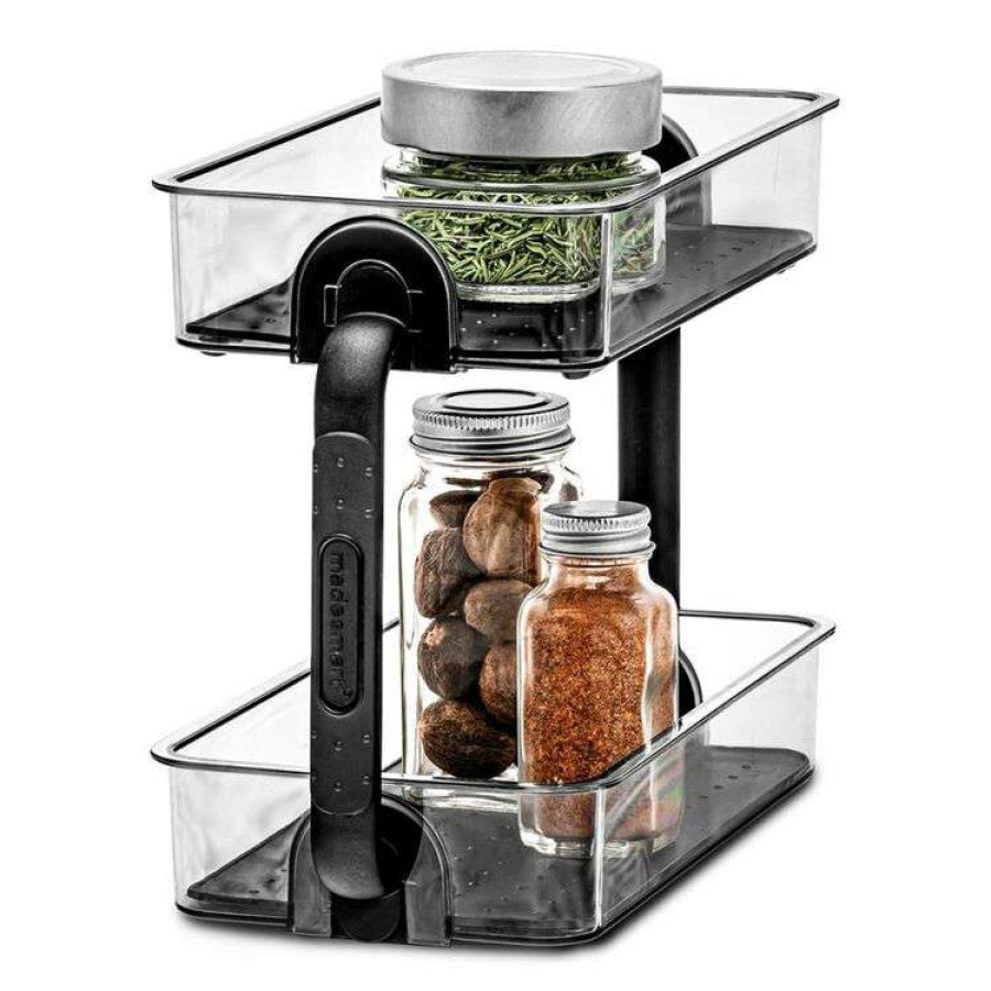 Kitchen & Dining * | Madesmart 2-Tier Spice Organiser Carbon