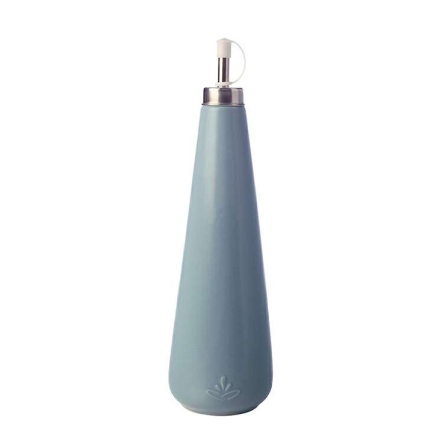 Kitchen & Dining * | Casa Domani Moderna Oil Or Vinegar Bottle With Stainless Steel Pourer 500Ml Blue