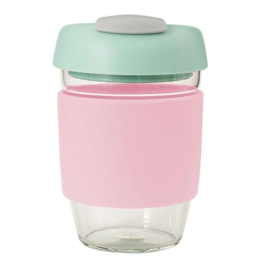 Kitchen & Dining * | Avanti Go Cup Glass 296Ml Pink/Mint/Grey