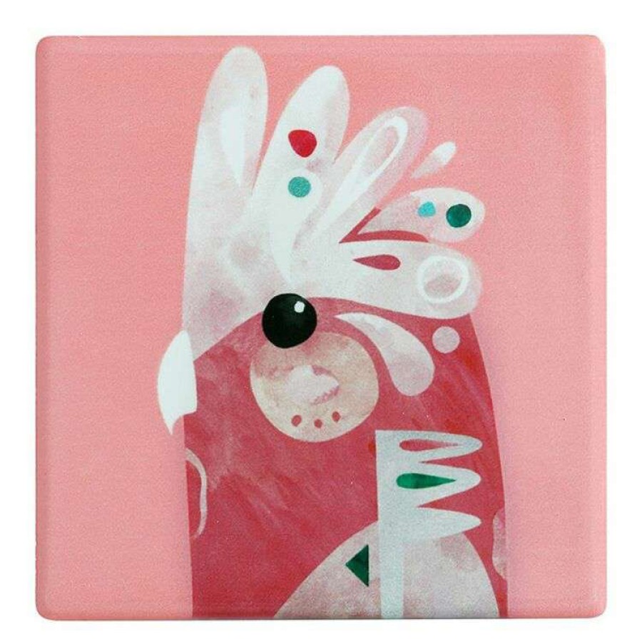 Kitchen & Dining * | Maxwell & Williams Pete Cromer Coaster 9.5Cm Galah