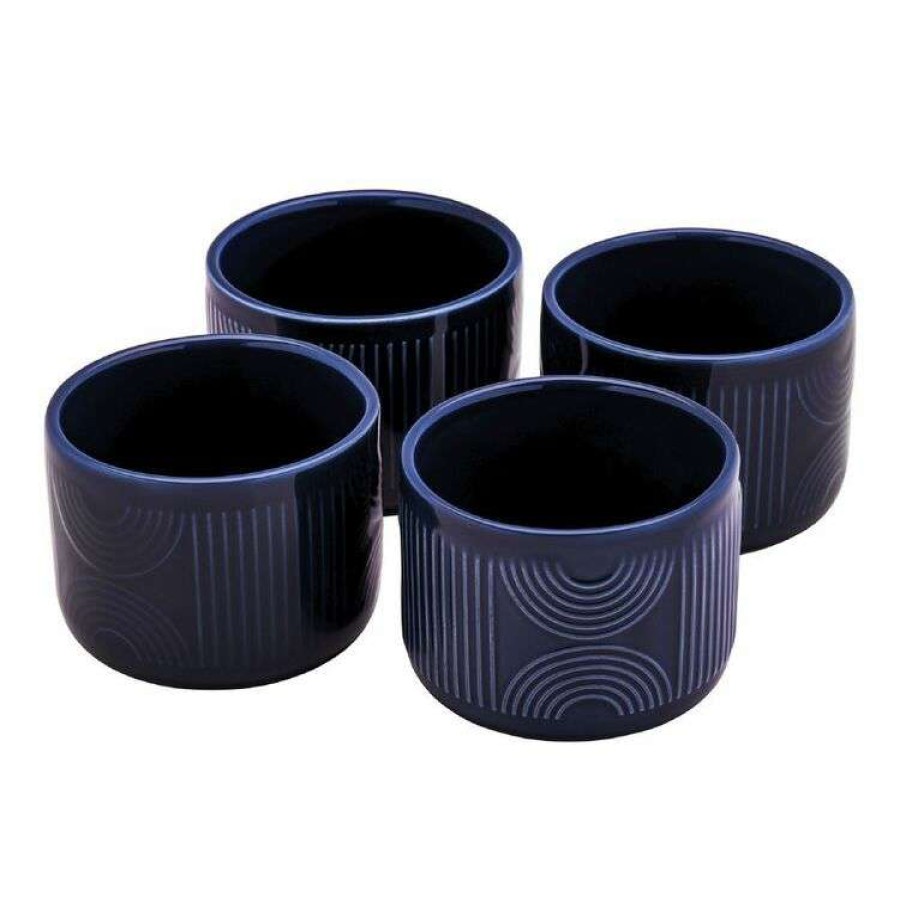 Kitchen & Dining * | Maxwell & Williams Arc Ramekins Set Of 4 Indigo Blue Gift Boxed Large