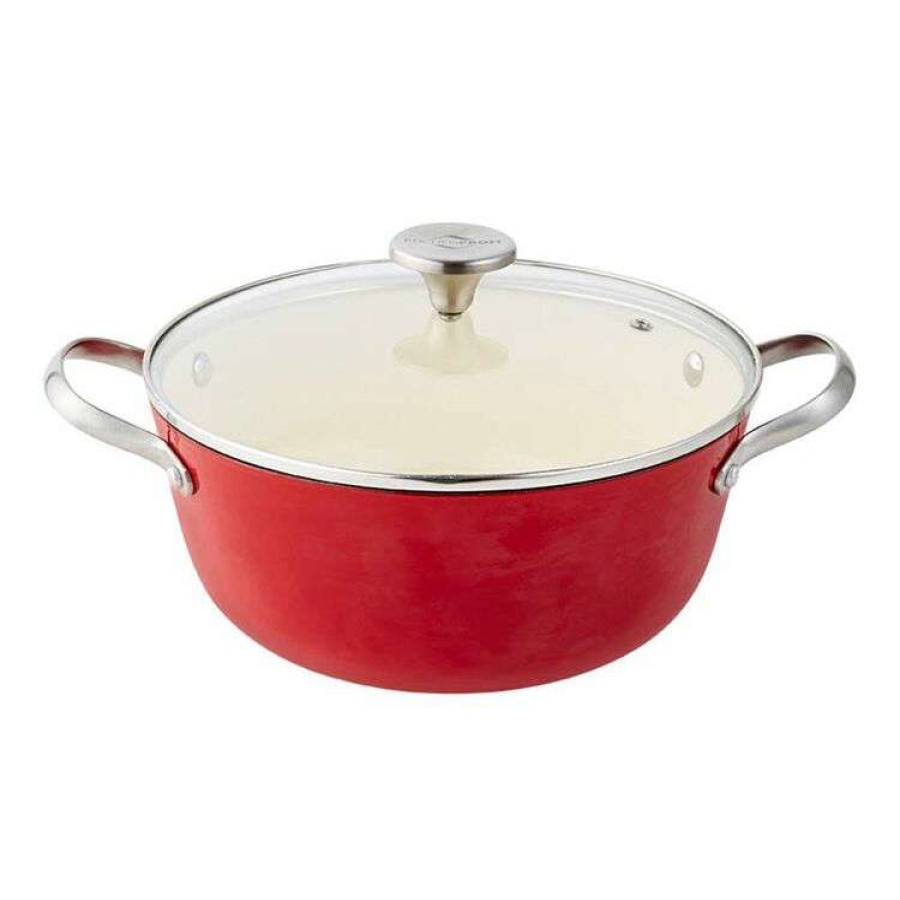 Kitchen & Dining * | Smith & Nobel Lightweight Cast Iron Casserole 26Cm Red