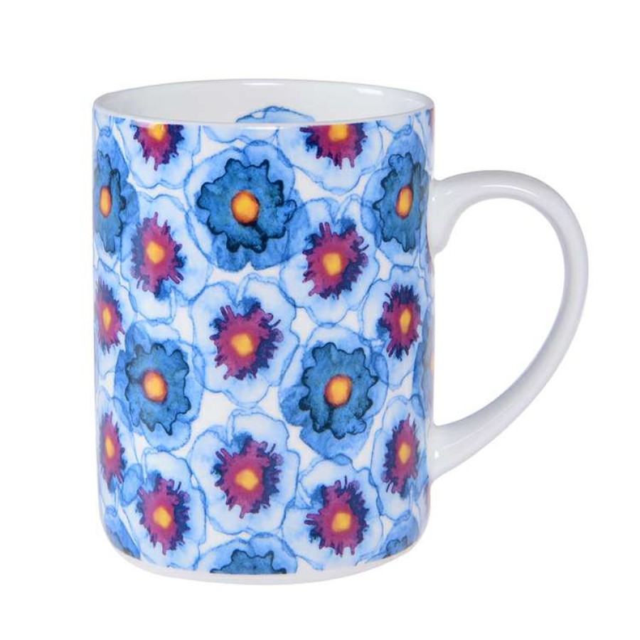 Kitchen & Dining * | Poh Ling Yeow For Mozi Blue Pansy 400Ml Mug