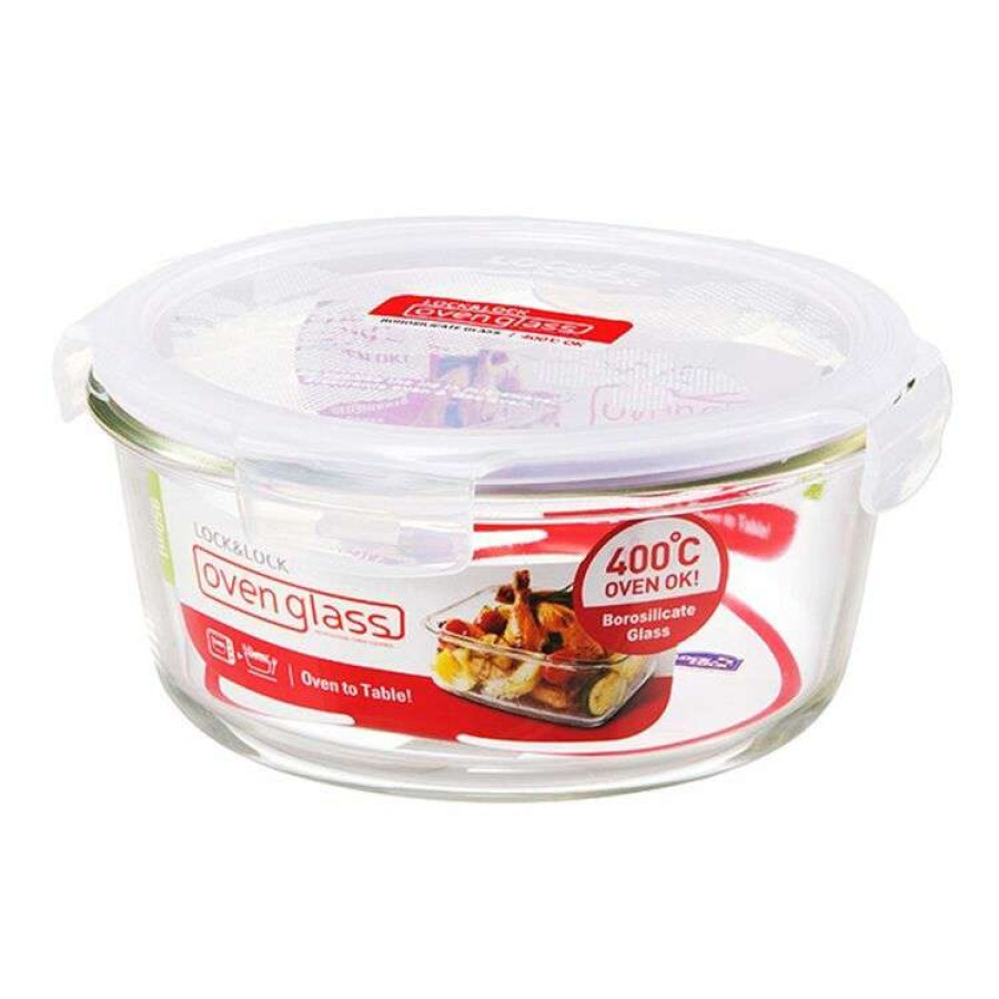 Kitchen & Dining * | Lock & Lock Glass Round Food Storage 950Ml