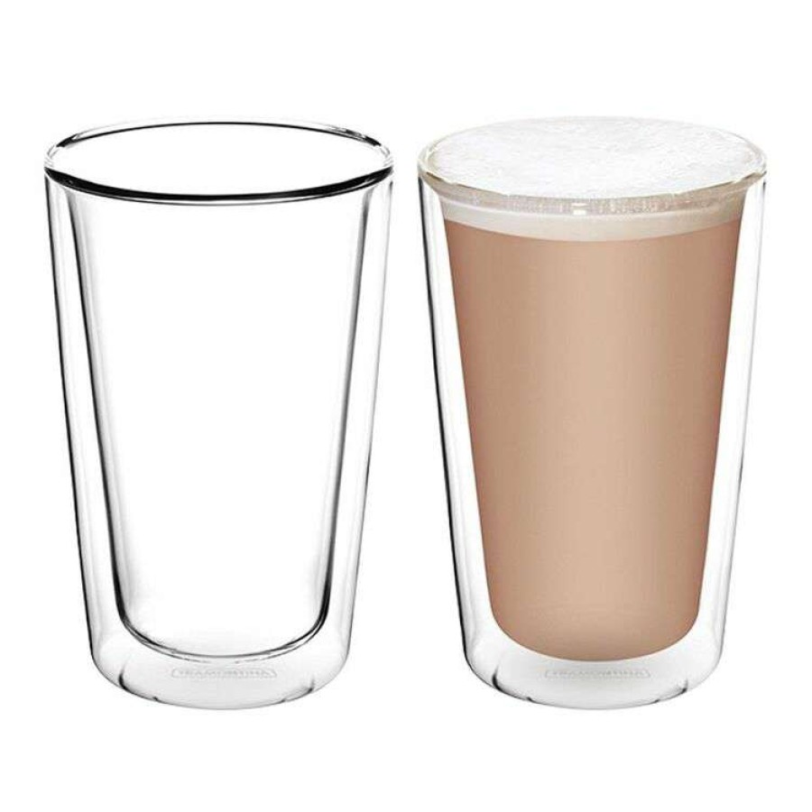 Kitchen & Dining * | Tramontina 2-Piece Double Wall Latte Glass Sets 330Ml