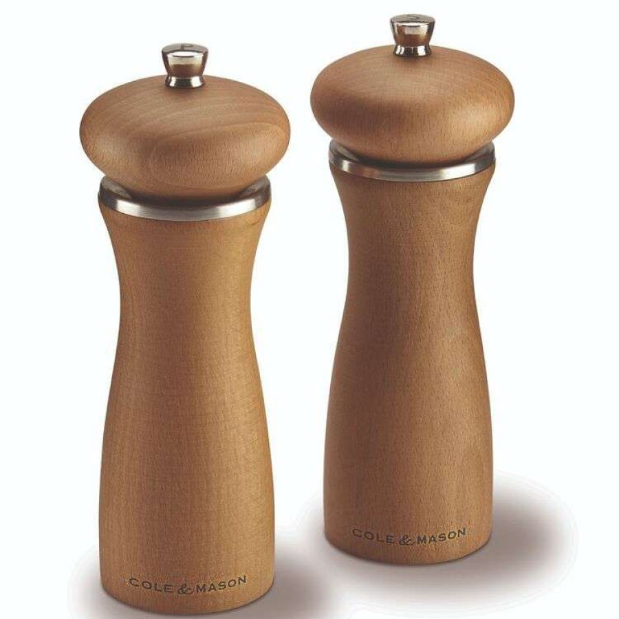 Kitchen & Dining * | Cole & Mason Sherwood Beechwood Salt And Pepper Mill Gift Set