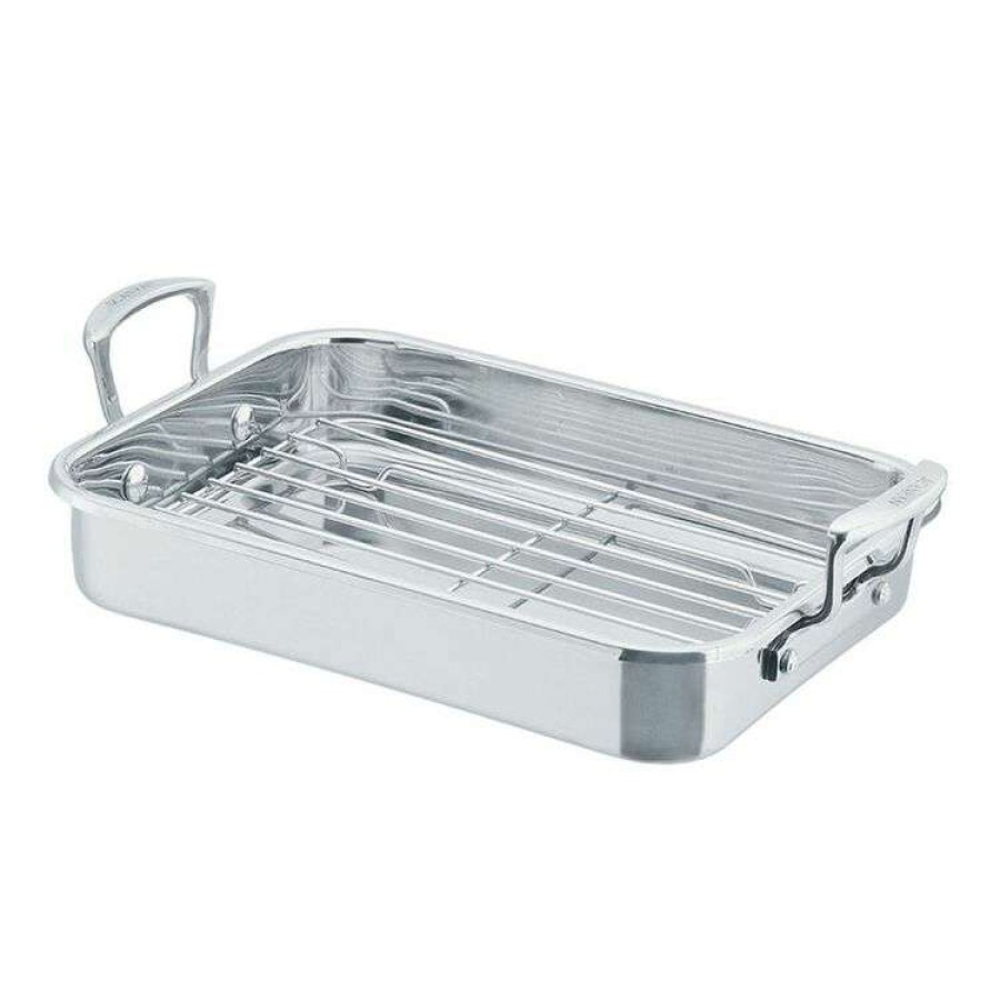 Kitchen & Dining * | Scanpan Impact Stainless Steel Roasting Pan With Rack 42 X 26 Cm