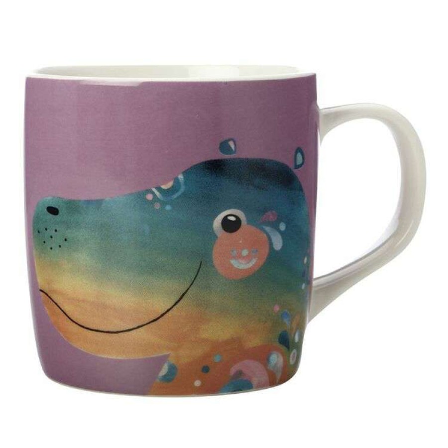 Kitchen & Dining * | Maxwell & Williams Pete Cromer Wildlife Mug 375Ml Hippo