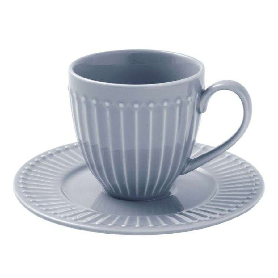 Kitchen & Dining * | Chyka Home Sunday Cup & Saucer Set 220Ml Blue