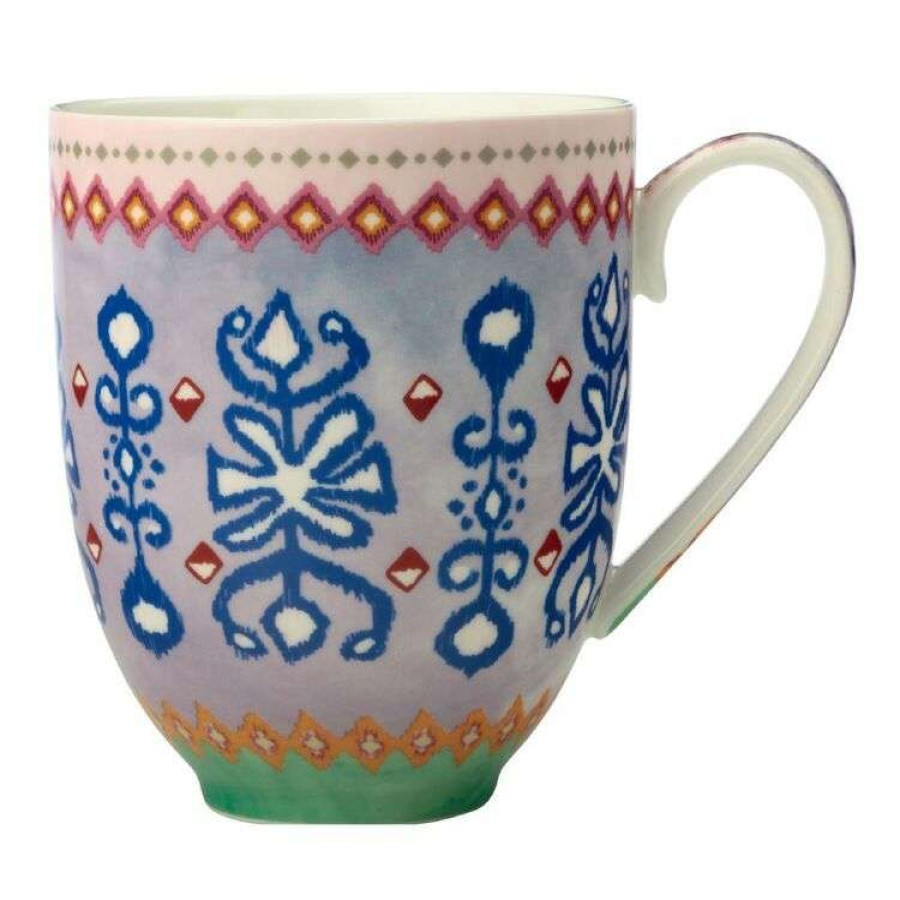 Kitchen & Dining * | Maxwell & Williams Teas & C'S Zanzibar Coupe Mug 440Ml Ikat Gift Boxed