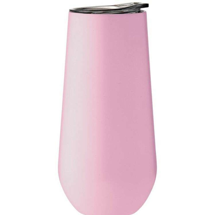 Kitchen & Dining * | Porta Portables Stainless Steel Pink Champagne Tumbler