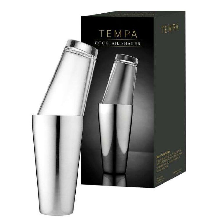 Kitchen & Dining * | Tempa Aurora Boston Silver Cocktail Shaker