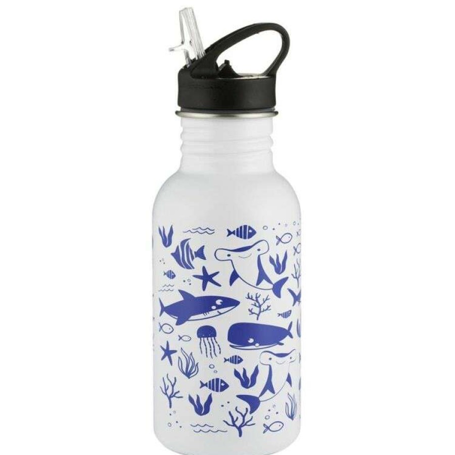 Kitchen & Dining * | Typhoon Pure Colour Change Sealife Bottle 550Ml Blue