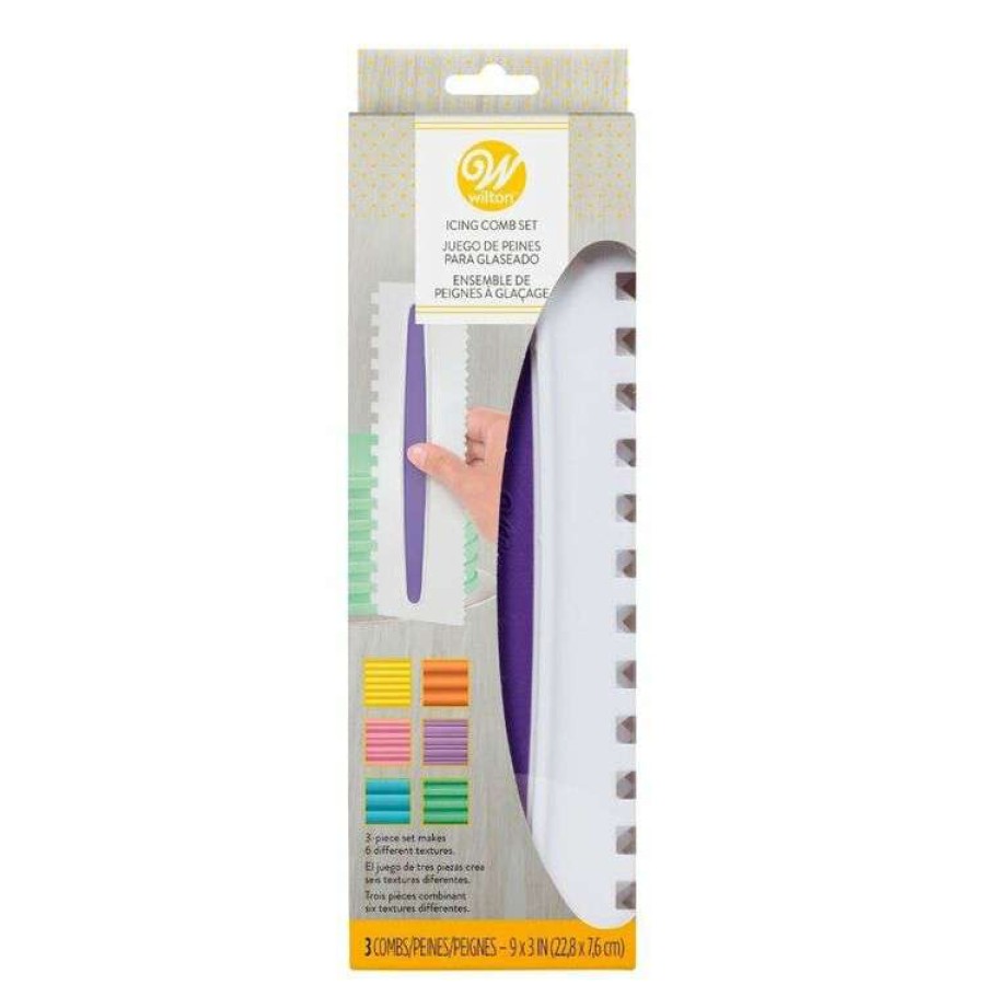 Kitchen & Dining * | Wilton 3Pc Icing Comb Set