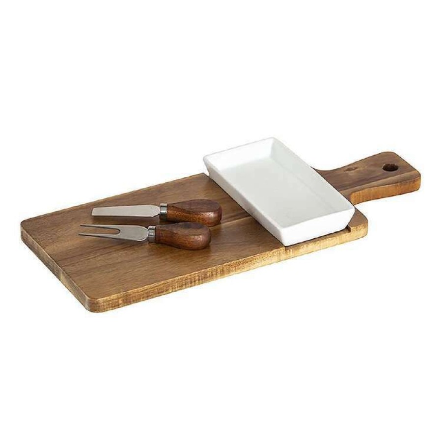 Kitchen & Dining * | Heirloom Goods 4 Piece Cheese Knives Dip & Paddle