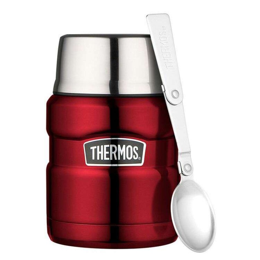 Kitchen & Dining * | Thermos Stainless King Vacuum Insulated Food Jar 470Ml Red