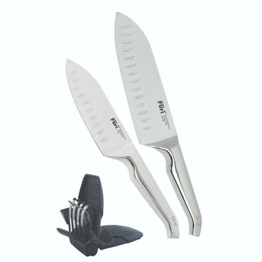 Kitchen & Dining * | Furi Pro East West Santoku & Diamond Fingers 3 Piece Set