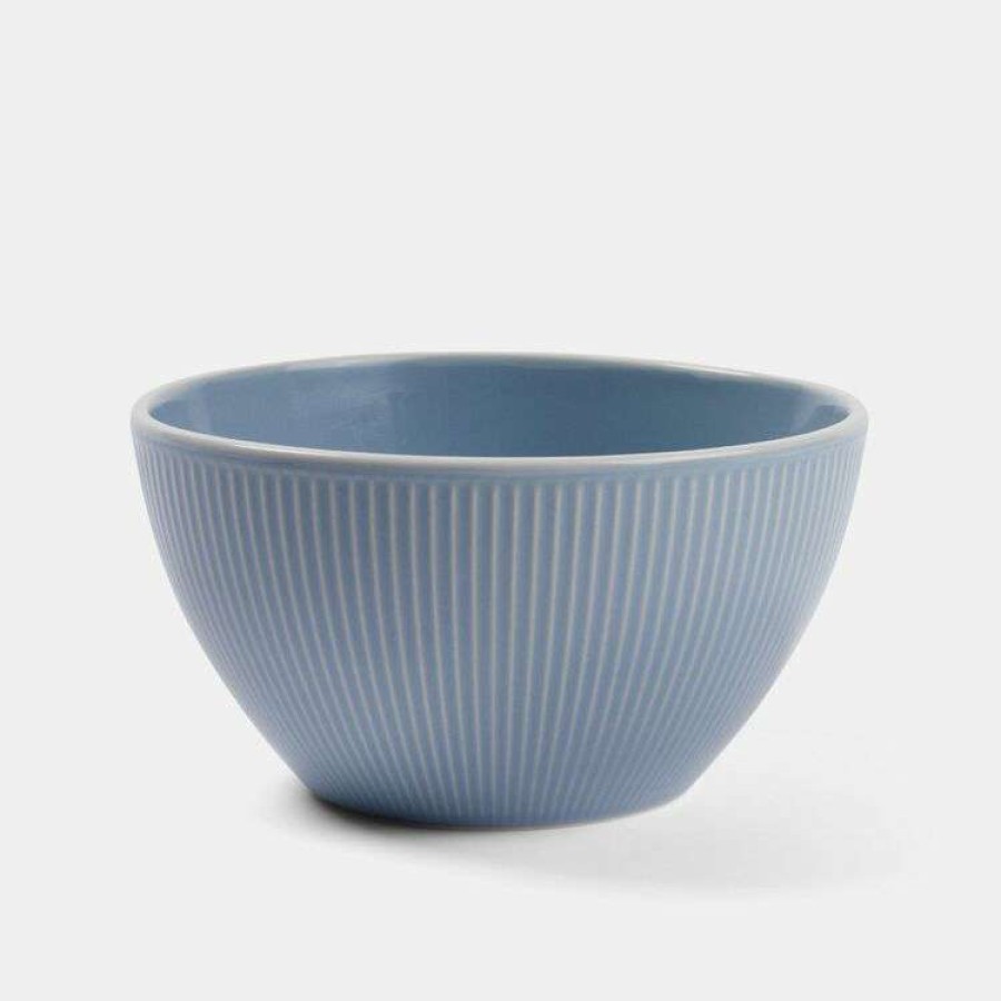 Kitchen & Dining * | Soren Ribbed Cereal Bowl 15Cm Blue