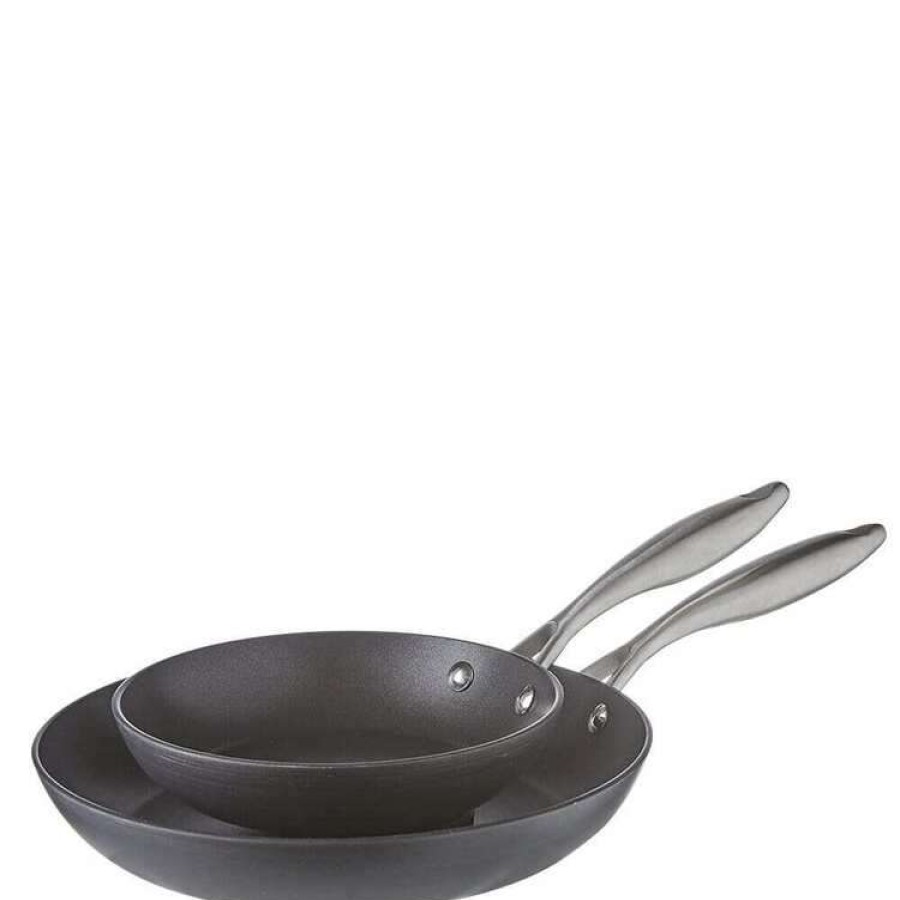 Kitchen & Dining * | S&N By Miguel Maestre Hard Anodised Frypan 2 Pack 20Cm / 28Cm