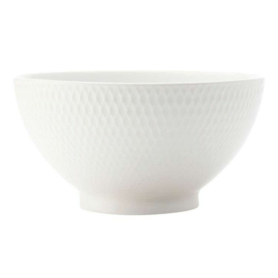 Kitchen & Dining * | Maxwell & Williams White Basics Diamonds Rice Bowl 12.5Cm