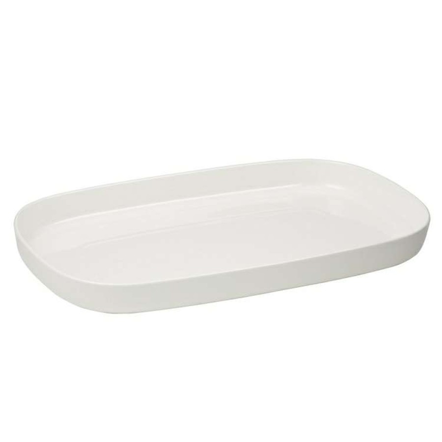 Kitchen & Dining * | Davis & Waddell Loft Narrow Rectangular Platter White 34 X 14 X 2.5 Cm