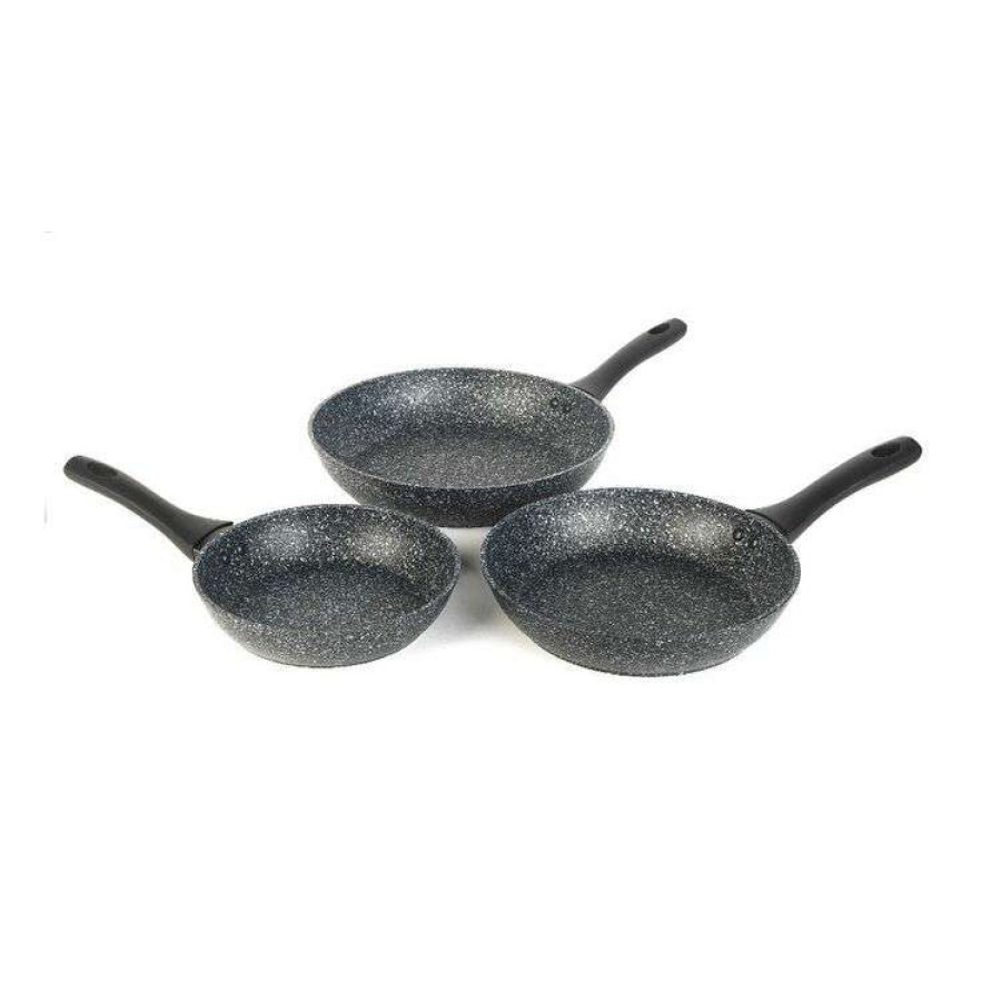 Kitchen & Dining * | Salter Megastone Thermo Collar Palladium 3Pc Frypan Set